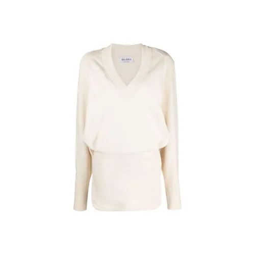 The Attico Белое Женское Длинное Платье с Рукавами