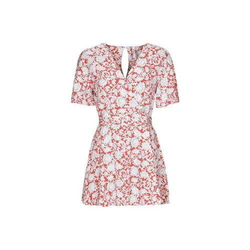 Pepe Jeans Red Женские Короткие Платья с Рукавами