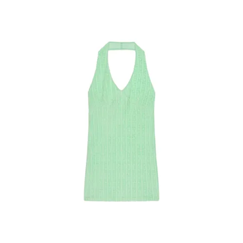 GIVENCHY SS24 Sleeveless Dress Women's Aqua Green GIVENCHY SS24 Без рукавов Платье Женское Аква Зеленый
