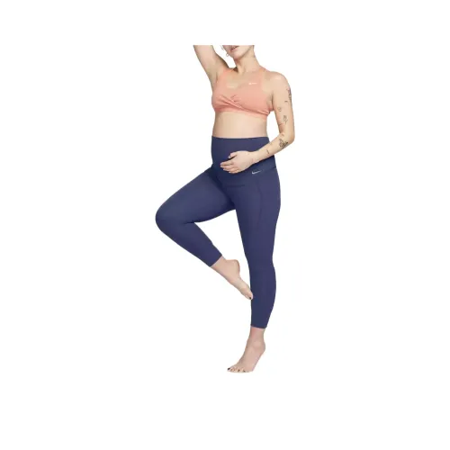 Nike FW AW23 Leggings Женские Темно-синий Белый