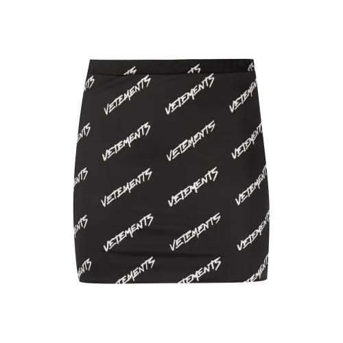 Vetements Черные Женские Повседневные Короткие Юбки