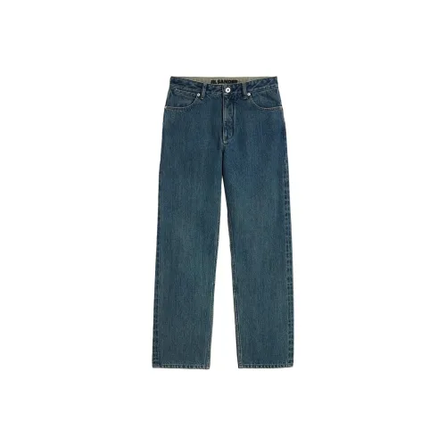 JIL SANDER Синие Женские Джинсы