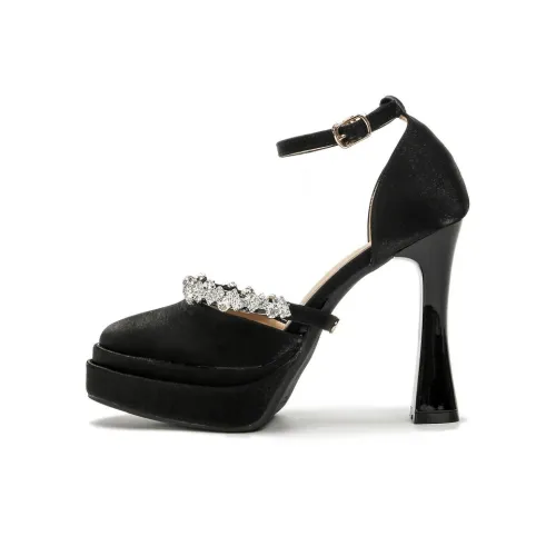 Lanza Грубый каблук Высокие каблуки Женские Черный