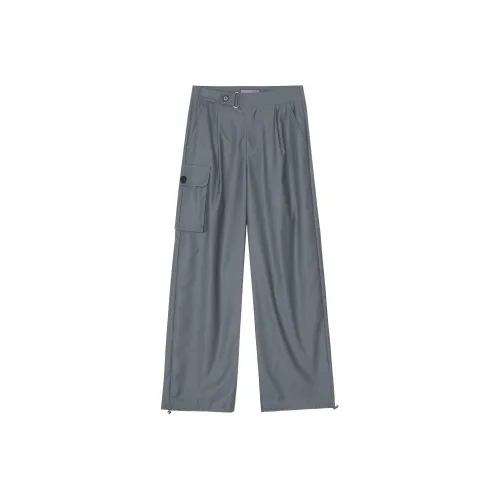 Omont Костюм Брюки Женские Винтажный Серый