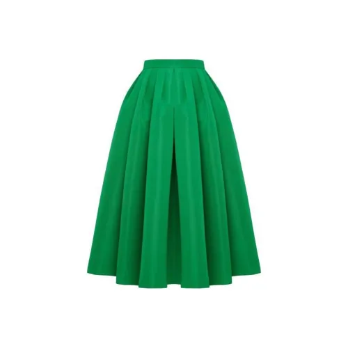 Alexander McQueen Повседневный Длинный Юбка Женские Зеленый