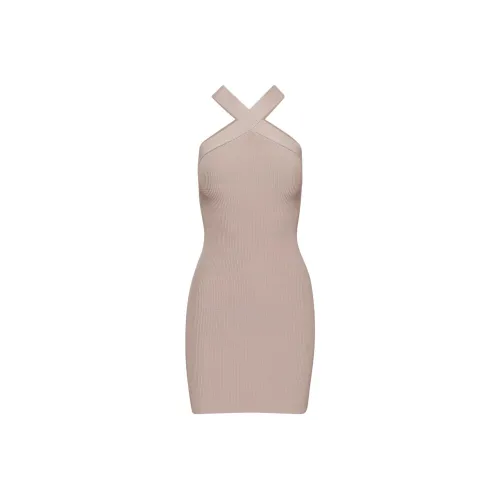 ARITZIA BABATON Sculpt KNIT Criss Cross Платье Без рукавов Платье Женские Kasha Тауповый Kasha Серый Тауповый