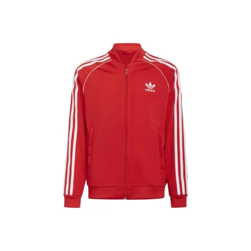 Adidas Originals Куртки Пальто Детская одежда Adicolor Sst Track Куртка Ярко-красный Детский