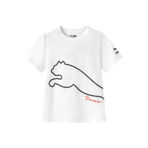 PUMA Натуральный белый 10101 Kids T Рубашки