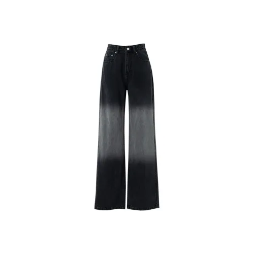 SOON FLOWER Джинсы Женские Черные Серые