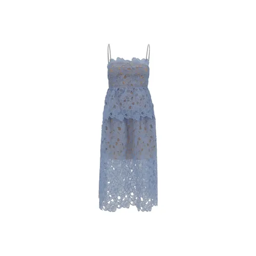 Self Portrait Slip Dress Women's Blue Self Portrait Slip Платье Женское Синий