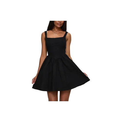 PRINCESS POLLY MARTIE Мини Платье Slip Платье Женское Черное Черное