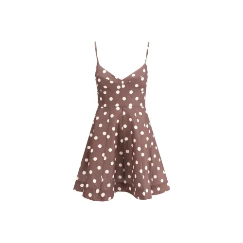 Zimmermann Acacia FW24 Slip Платье Женское Коричневое