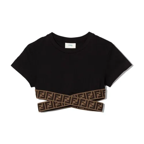 FENDI Черные Kids T-рубашки
