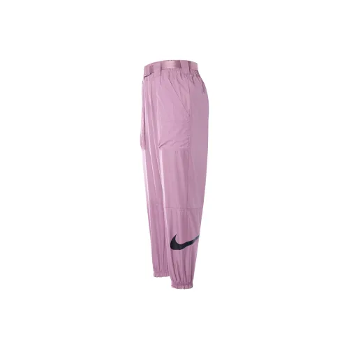 NIKE Серо-фиолетовые Женские Спортивные Брюки