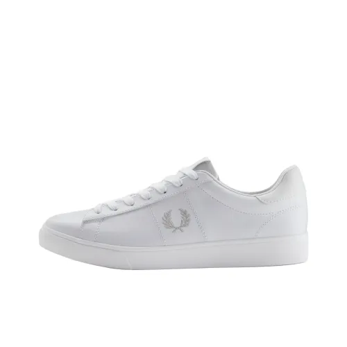 FRED PERRY Spencer Устойчивые к истиранию Низкие Кроссовки для скейтбординга Мужские Белые