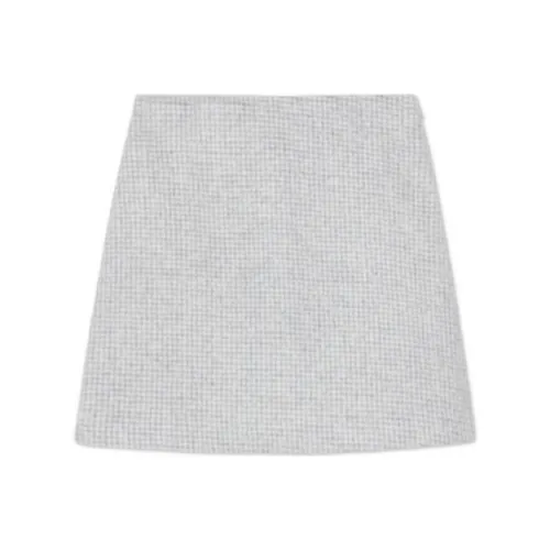 CLUB MONACO Повседневные короткие юбки Женские Серо-белая клетка