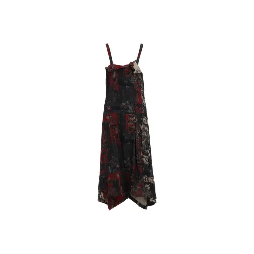 Yohji Yamamoto S'YTE Red Женские Платья без рукавов