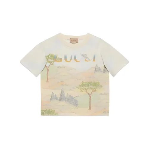 GUCCI Сливочный Kids T Рубашки