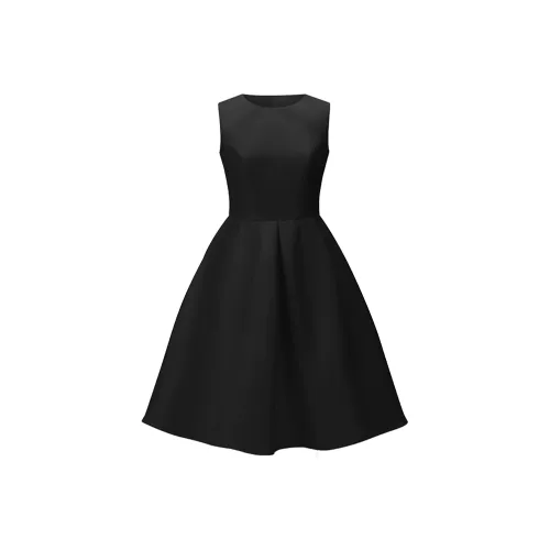 SUNSUNTOWN Без рукавов Платье Женское Черное