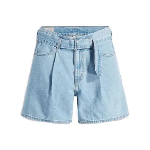 Levis Синие Женские Джинсовые Шорты