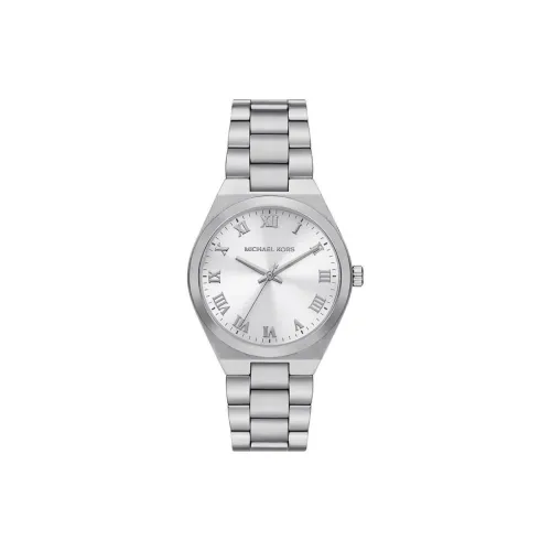 MICHAEL KORS LENNOX Women's Watch Кварцевый механизм ремешок из нержавеющей стали 37 мм серебристый циферблат