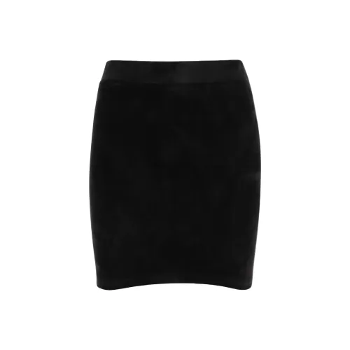 BALENCIAGA Черные Женские Кожаные Короткие Юбки