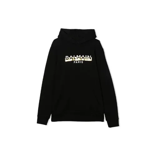 BALMAIN Черный Kids Свитшоты