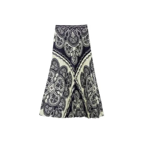 Sandro Повседневный Длинный Юбка Женские Абрикос