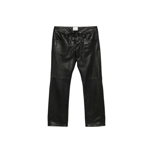 ISABEL MARANT Черные Женские Кожаные Брюки