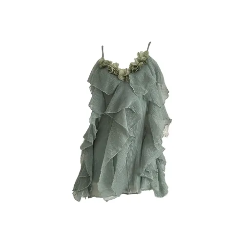 CHARM GLOW Slip Платье Женское Зеленое