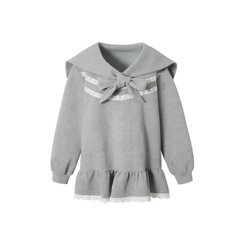 KYKW Серый Женские Длинные Платья с Длинными Рукавами