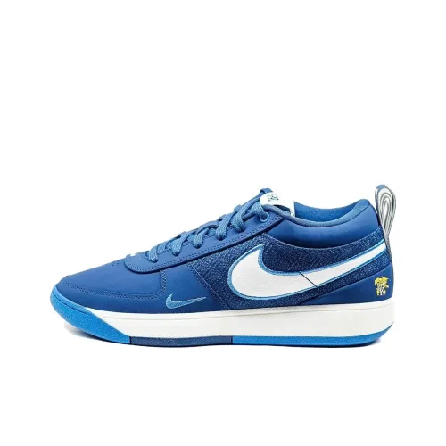 Nike Book 1 Slip Resistant Abrasion Resistant Low Топ Баскетбольные кроссовки Унисекс Синий Белый