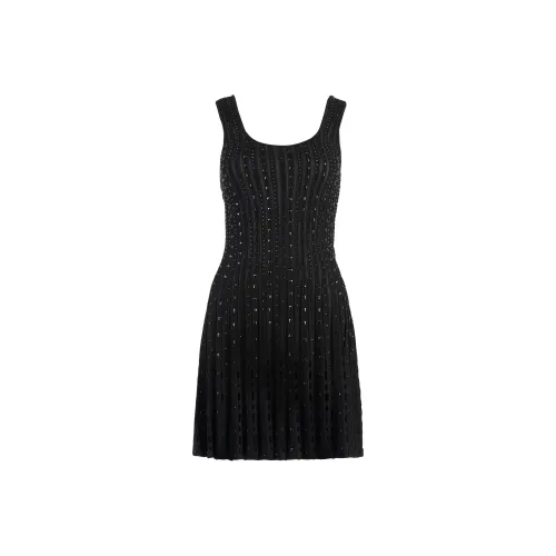 VERSACE Без рукавов Платье Женское Черное