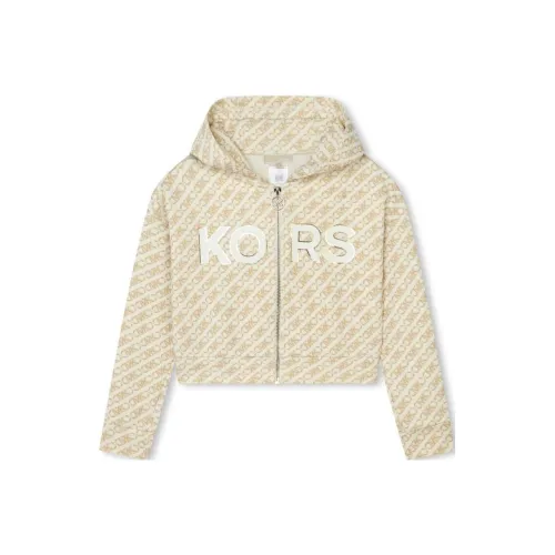MICHAEL KORS Детская одежда FW23 Куртки и пальто Детский Айвори