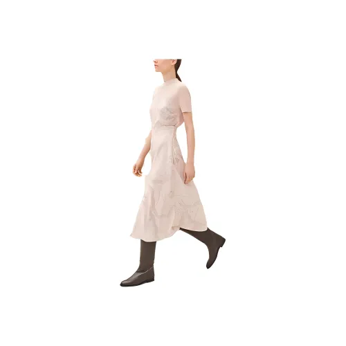 HERMES Розовый Женские Повседневные Длинные Юбки