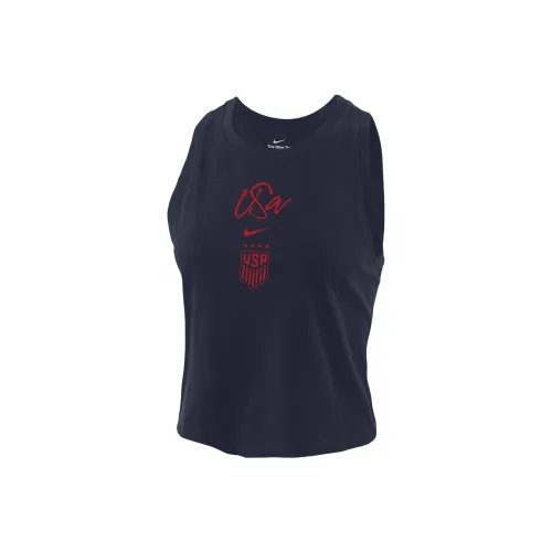 NIKE Черные Женские Спортивные Майки Без Рукавов