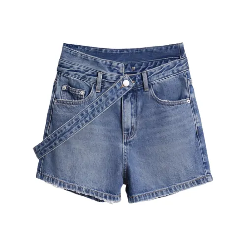 RANYUCHUN Blue Женские джинсовые шорты