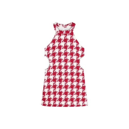 MIMOSA CHUR Юбка Платье Женское Красное Клетка