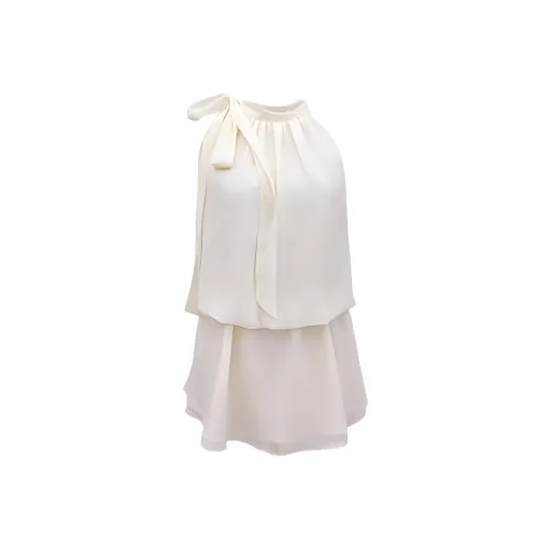 PLAY BUSH Без рукавов Платье Женское Абрикосовое