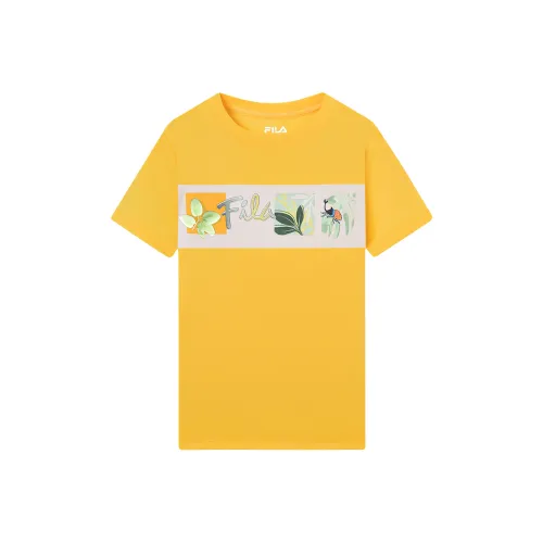 FILA KIDS T-рубашка Saiyan Желтая для детей 3-7 лет