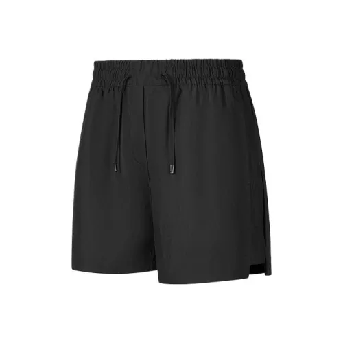 Skechers Comfortable Life Series Повседневные шорты Женские Угольно-черный