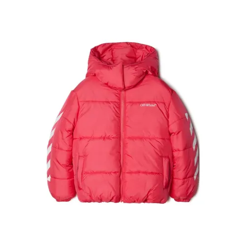 Off Белый и красный Kids Пуховые куртки