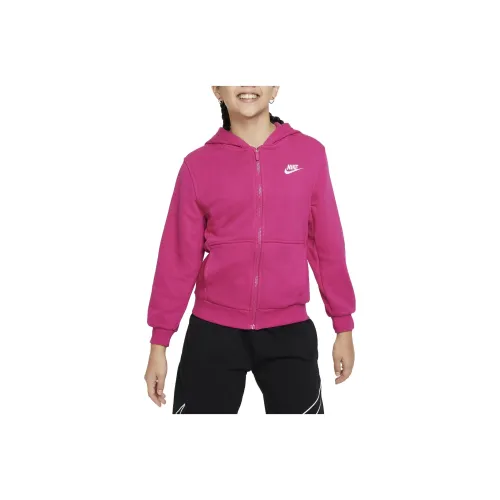 nike Куртка Клуб Флис Розовый Красный Детский