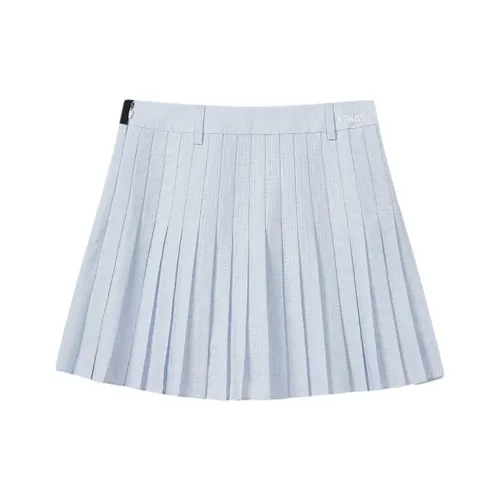 KSWISS SS24 Повседневные короткие юбки Женские Светло-синий Фиолетовый