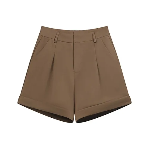 SCCREBEL OFFICIAL Повседневные шорты женские хаки