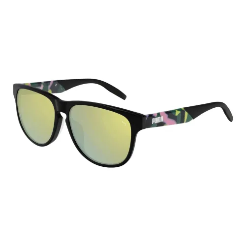 PUMA Plastic Square Sunglasses Men's Black