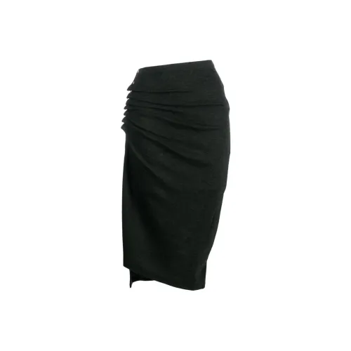 Paco Rabanne Повседневный Длинный Юбка Женские Лесной зеленый