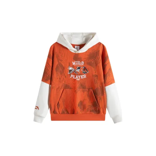 Antakids Толстовка Baked Охра С принтом по всей поверхности Подростки