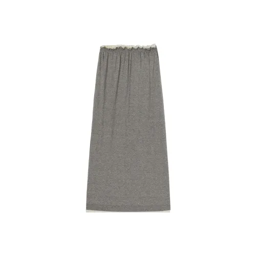 JIL SANDER Серый Женские Повседневные Длинные Юбки