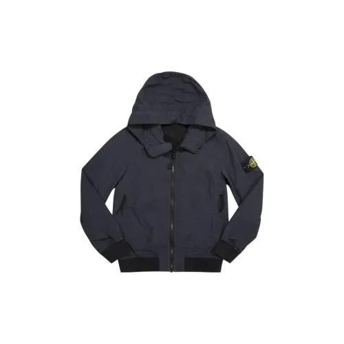 STONE ISLAND Kids Куртки Морского Синего Цвета
